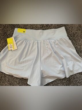 Light Blue Women's Active Skort Shorts